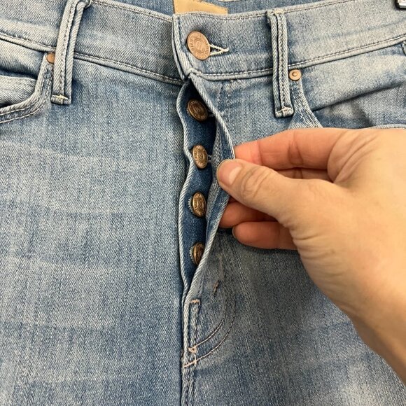 Mother The Stunner Ankle Fray Tinge Wash Denim Jean Sz‎ 25 - Picture 4 of 13